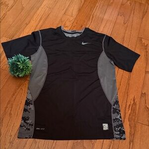 Nike Black and Gray Athletic Tee
